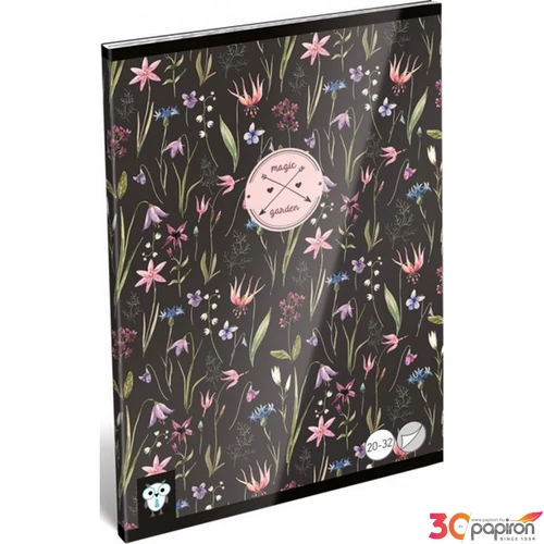 Füzet 20-32 A5 sima Lizzy Kis Bagoly Magic Garden Lizzy kollekció
