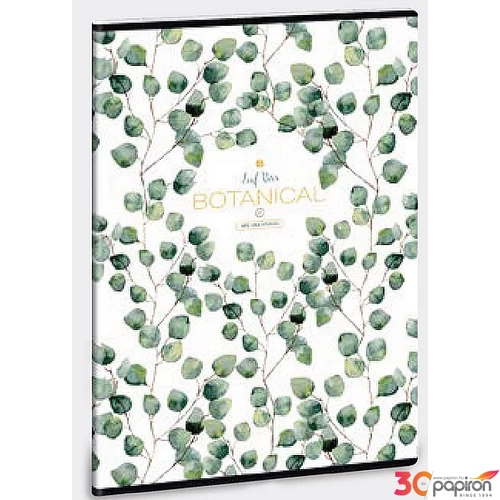 Füzet 27-40 A5 kockás Ars Una Botanic Leaf 53140241 prémium füzet négyzethálós