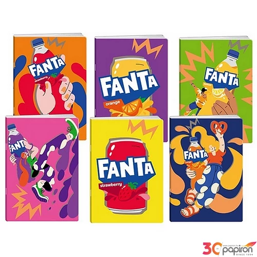 Füzet 50 lapos A5 kockás Fanta  