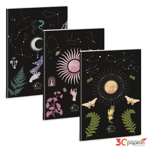 Füzet 80-40 A4 sima Ars Una Extra kapcsos Mystic Constellation 5423 53804235 A/4 sima füzet 40lapos 75gr-os