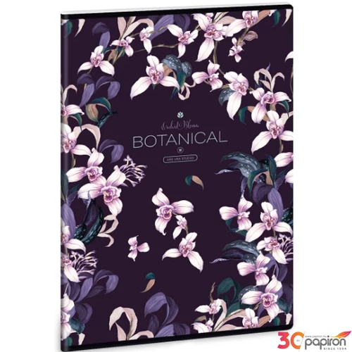 Füzet 80-40 A4 sima Ars Una Botanic Orchid 40lap 20' 53800213 A/4 sima füzet 40lapos 75gr-os