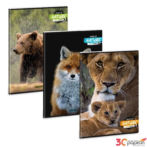 Füzet 81-40 A4 vonalas Ars Una Extra kapcsos Spirit of Nature (5422)24 53114228 A/4 vonalas 40lapos 75gr-os füz