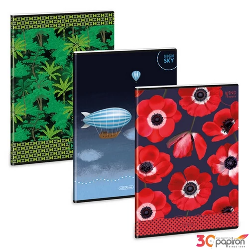 Füzet 81-40 A4 vonalas Ars Una Imagination of Nature-mix(5356) 23 53113566 A/4 vonalas 40lapos 75gr-os füz