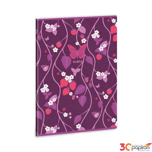 Füzet 81-40 A4 vonalas Ars Una Bloom Papillon(5250) 53112507 A/4 vonalas 40lapos 75gr-os füz