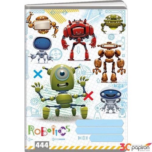 Füzet A4 Argus Robotok vonalas 40 lapos 1582-0327