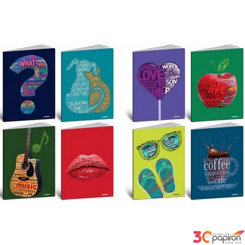 Füzet A4 Blasetti kockás 100G 50Lap Words Power 7818