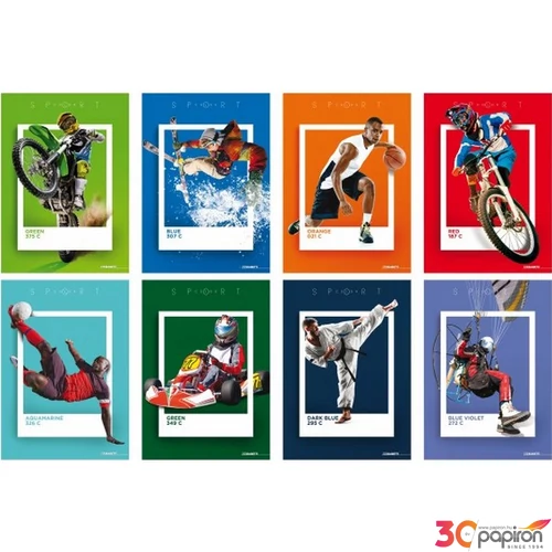 Füzet A4 Blasetti kockás 80G 42Lap Sport Color 7934