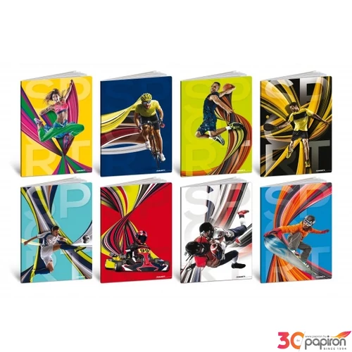 Füzet A4 Blasetti vonalas 80g keményfedeles, 42l SPORT 8591/0C 1RC [8007758080379]