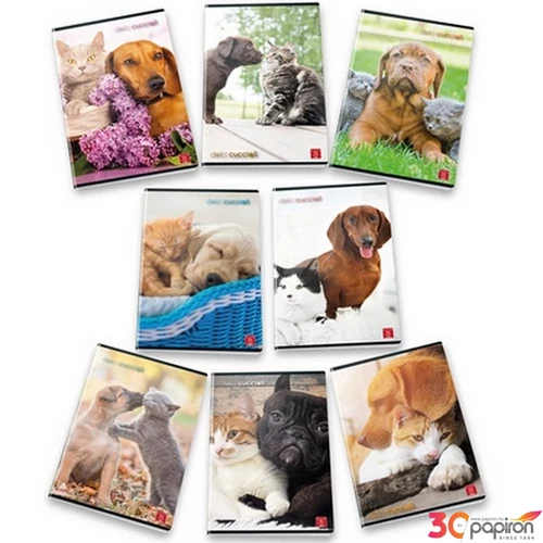Füzet A/4 Pigna Dolci Cuccioli 42 lapos vonalas 