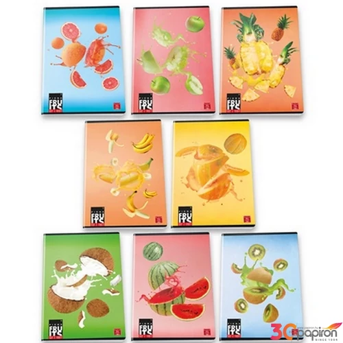 Füzet A4 vonalas Pigna Fruits 42 lapos, a minta nem választható