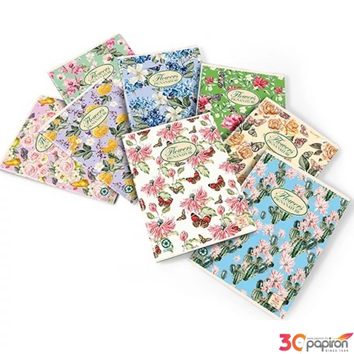 Füzet A/4 Pigna Nature Flowers 42 lapos sima