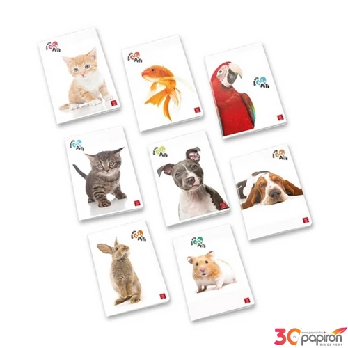 Füzet A/4 Pigna Play with Pets 50 lapos vonalas