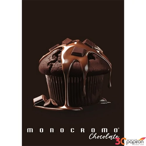 Füzet A/4 Pigna vonalas Monocromo Chocolate tűzött 38 lapos margós 02333670C
