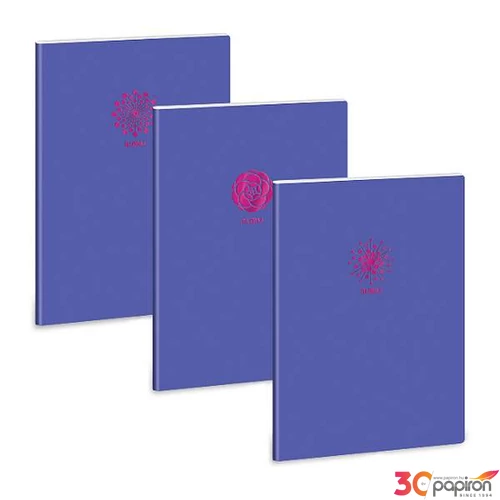 Füzet A4 ponthálós Ars Una Violet Spring(5246) 53102461 Extra kapcsos prémium füzet