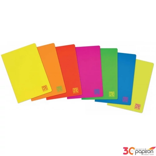 Füzet A4 sima Blasetti One Color Fluo 80g  42l  8030