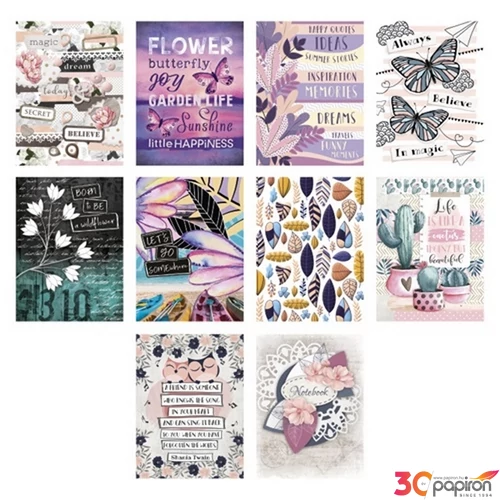 Füzet A4 kockás pd 40 lapos, Fancy Dreams vegyes mintákban