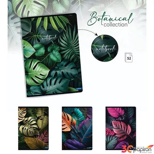 Füzet A4 vonalas 52lap BOTANICAL