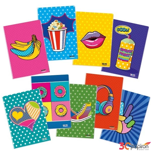 Füzet A4 vonalas Blasetti 100g 50lap  POP ART 8514