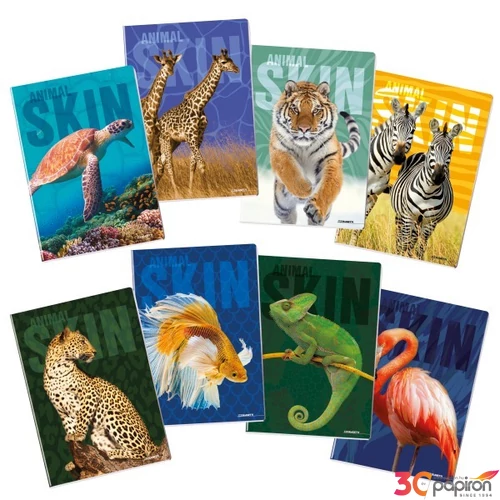 Füzet A4 vonalas Blasetti 100g 50lap  SKIN ANIMAL 8525/0C/1RC  [8007758107472]