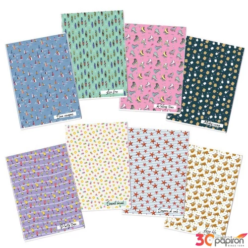 Füzet A4 vonalas Blasetti 100g kemény fedeles 38l Pattern 