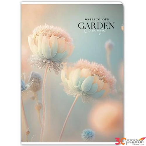 Füzet A4 vonalas Shkolyaryk 81-32 80lap, Garden, Vegyes Tűzött
