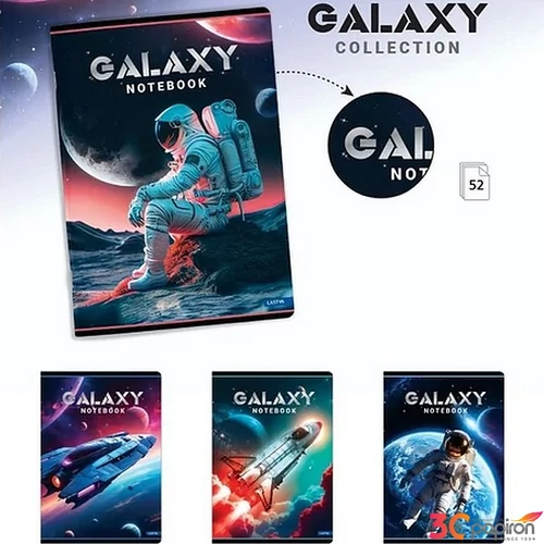 Füzet A/5 52lap vonalas Galaxy