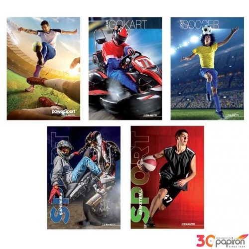 Füzet A5 Blasetti kockás 80g 42 lapos Sport 7314/B 0Q