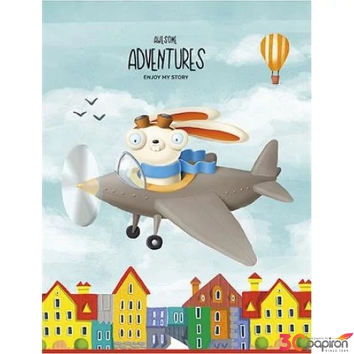 Füzet A5 kockás Shkolyaryk 36lap, Adventures vegyes Kötött és tűzött füzetek A5