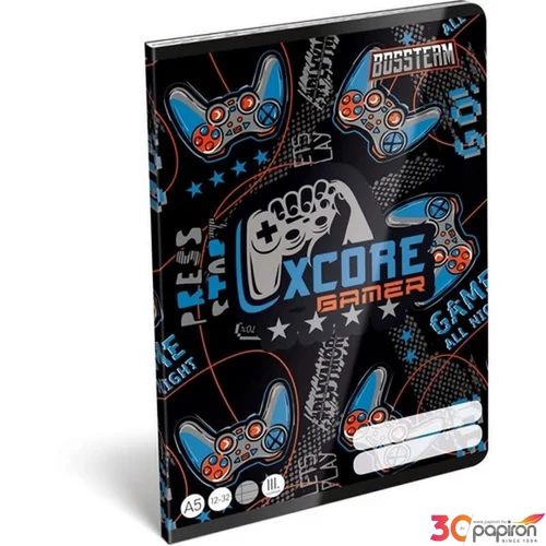 Füzet A5 Lizzy 3.osztály Bossteam Gamer Xcore 