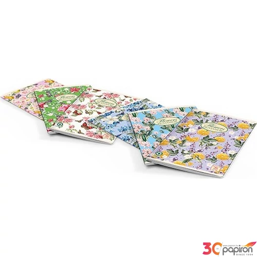 Füzet A/5 Pigna Nature Flowers 42 lapos sima