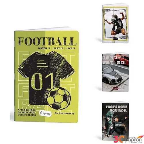 Füzet A/5 vonalas MARMAR Soft cover 52lapos 