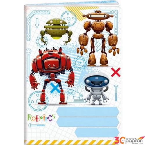 Füzet A6 Argus Robotok vonalas 40 lapos 1598-0327