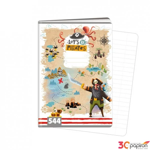 Füzet ARGUS A/5 vonalas 40lapos Pirates /Legyünk kalózok 