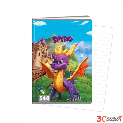 Füzet ARGUS A/5 vonalas 40lapos Spyro, a sárkány 1595-03 
