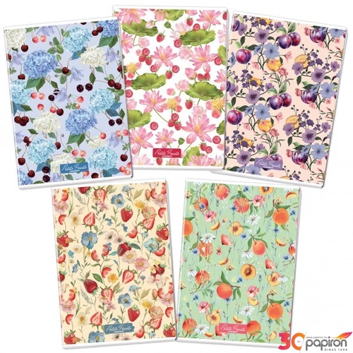 Füzet BLASETTI A/5 vonalas Petits Fruits 42L 8879