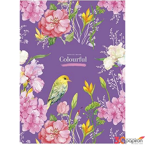 Füzet A4 vonalas Shkolyaryk 81-32 80lap Colourful vegyes minta Irodai füzetek Shkolyaryk A4-080-533L