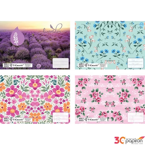 Füzetborító A5 Betétes Flowers