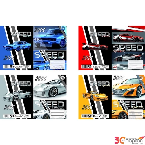 Füzetborító A5 Speed Racer T-Creativ bújtatós tankönyv és füzetborító kollekció