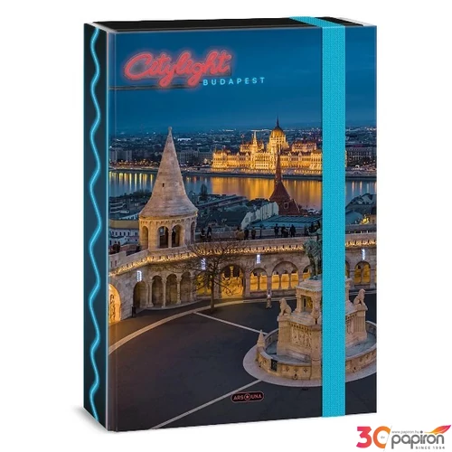Füzetbox A4 Ars Una 24' City light-Budapest (5437) Prémium minőség