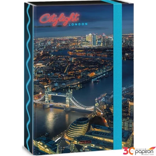 Füzetbox A4 Ars Una 24' City light-London (5438) Prémium minőség