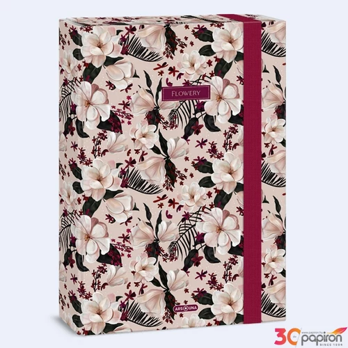 Füzetbox A4 Ars Una 24' Flowery pink (5375) 50853755