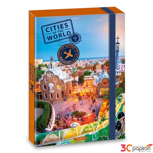 Füzetbox A4 Ars Una Cities-Barcelona (5238) 22 50852383 prémium