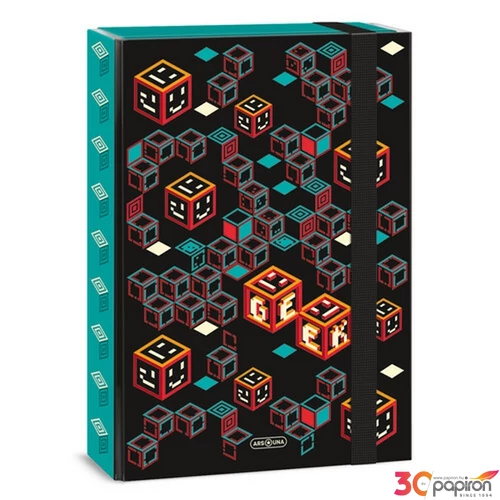 Füzetbox A4 Ars Una Geek (5256) 23 kocka 50852567 prémium