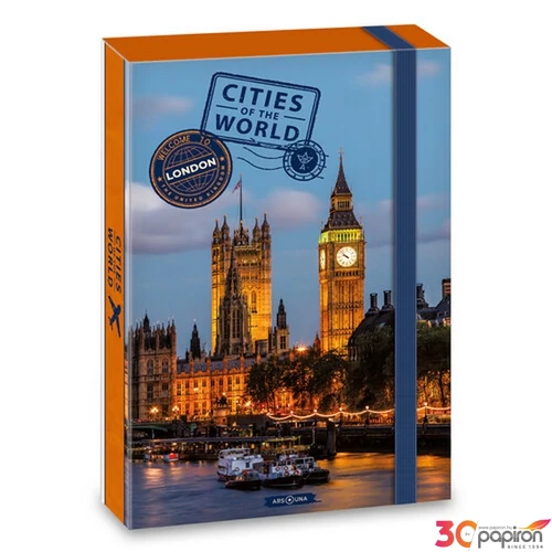 Füzetbox A4 Ars Una Cities-London (5236) 22 50852369 prémium