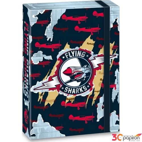 Füzetbox A4 cápa 20' Flying Shark - repülő - Ars Una 50850013 prémium