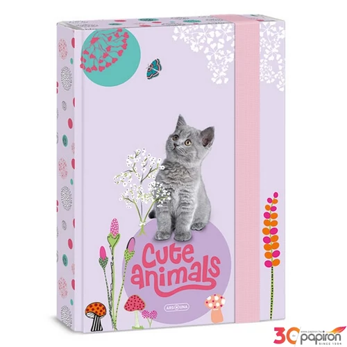 Füzetbox A5 Ars Una Cute Animals-kitten (5368) 24 cica 50863686 prémium