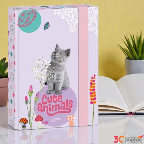 Ars Una A5 Füzetbox 22' Cute Animals Kitten Cica 50863686 prémium minőség