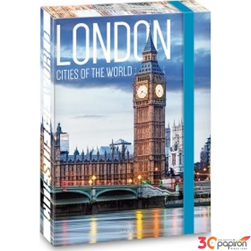 Füzetbox A5 Ars Una gumis Cities - London '19 90869273 prémium
