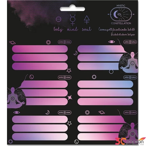 Füzetcímke Ars Una 3X6db 25' Mystic Constellation (5491) 25 53834911