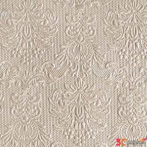 Szalvéta Ambiente Elegance Elegance pearl taupe dombornyomott papírszalvéta 25x25cm,15db-os